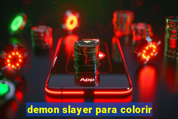 demon slayer para colorir